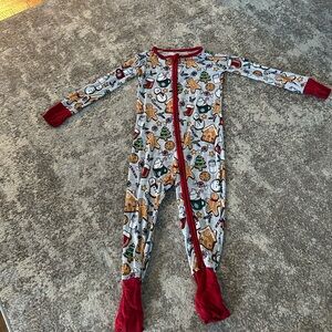 Little Sleepies Festive Gingerbread Kids One Piece